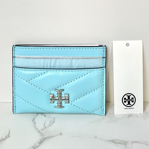 New Tory Burch Kira Chevron Card Case Holder - Picture 3 of 9